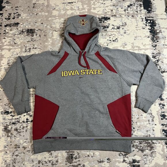 Nike Other - Vintage Iowa State Cyclones Hoodie Men XL Nike Team Center Swoosh Y2K Sweatshirt